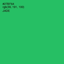 #27BF64 - Jade Color Image