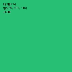 #27BF74 - Jade Color Image