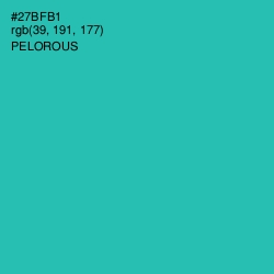 #27BFB1 - Pelorous Color Image