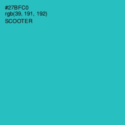 #27BFC0 - Scooter Color Image