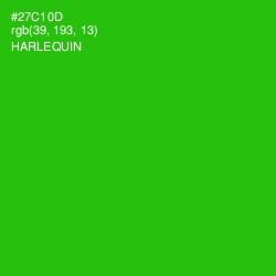 #27C10D - Harlequin Color Image