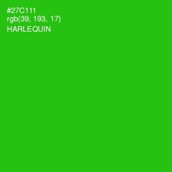 #27C111 - Harlequin Color Image