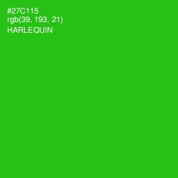 #27C115 - Harlequin Color Image