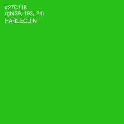#27C118 - Harlequin Color Image
