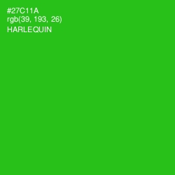 #27C11A - Harlequin Color Image