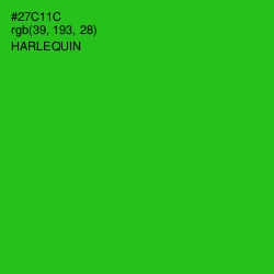 #27C11C - Harlequin Color Image