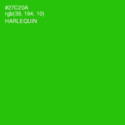 #27C20A - Harlequin Color Image