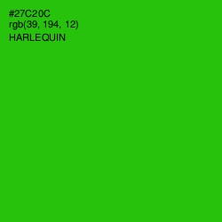 #27C20C - Harlequin Color Image