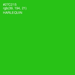 #27C215 - Harlequin Color Image