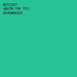 #27C297 - Shamrock Color Image