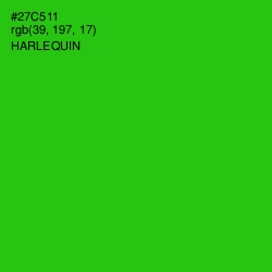 #27C511 - Harlequin Color Image