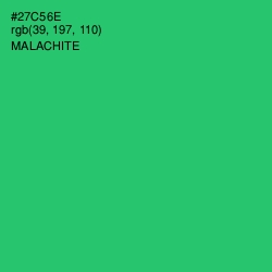 #27C56E - Malachite Color Image