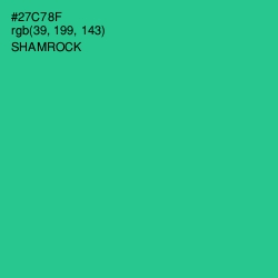 #27C78F - Shamrock Color Image