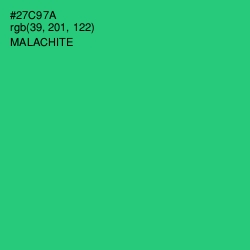 #27C97A - Malachite Color Image