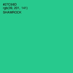 #27C98D - Shamrock Color Image