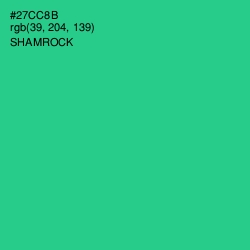 #27CC8B - Shamrock Color Image