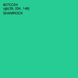 #27CC94 - Shamrock Color Image