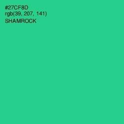 #27CF8D - Shamrock Color Image