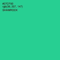 #27CF93 - Shamrock Color Image