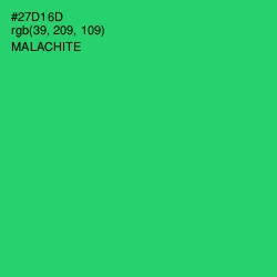 #27D16D - Malachite Color Image