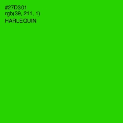 #27D301 - Harlequin Color Image