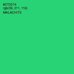 #27D374 - Malachite Color Image