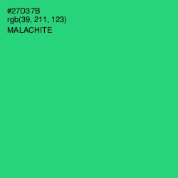 #27D37B - Malachite Color Image