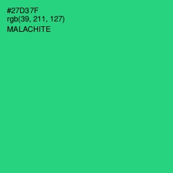 #27D37F - Malachite Color Image