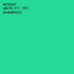 #27D997 - Shamrock Color Image