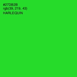 #27DB2B - Harlequin Color Image