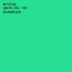 #27DF92 - Shamrock Color Image