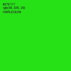 #27E117 - Harlequin Color Image