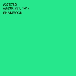 #27E78D - Shamrock Color Image