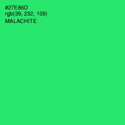 #27E86D - Malachite Color Image