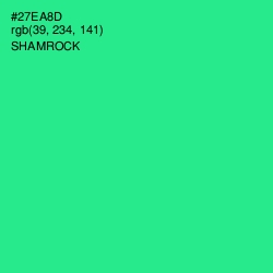 #27EA8D - Shamrock Color Image