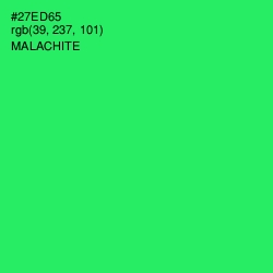 #27ED65 - Malachite Color Image