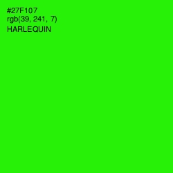 #27F107 - Harlequin Color Image