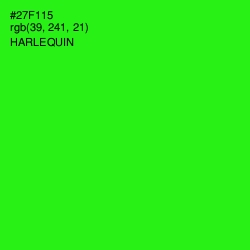 #27F115 - Harlequin Color Image