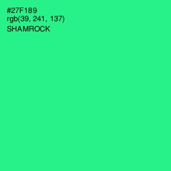 #27F189 - Shamrock Color Image
