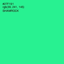 #27F191 - Shamrock Color Image