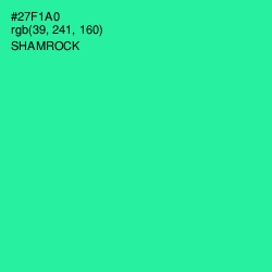 #27F1A0 - Shamrock Color Image