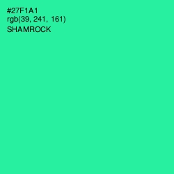 #27F1A1 - Shamrock Color Image