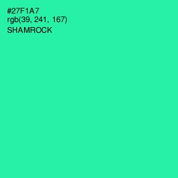 #27F1A7 - Shamrock Color Image