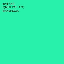 #27F1AB - Shamrock Color Image