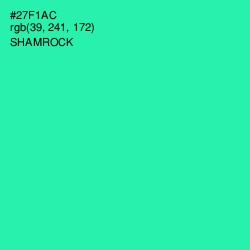 #27F1AC - Shamrock Color Image