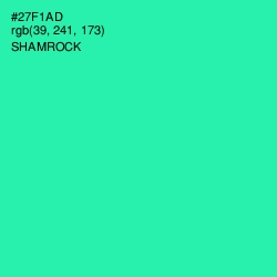 #27F1AD - Shamrock Color Image