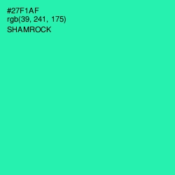 #27F1AF - Shamrock Color Image