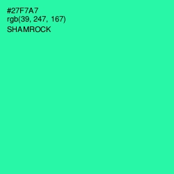 #27F7A7 - Shamrock Color Image