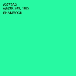 #27F9A2 - Shamrock Color Image