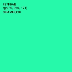 #27F9AB - Shamrock Color Image